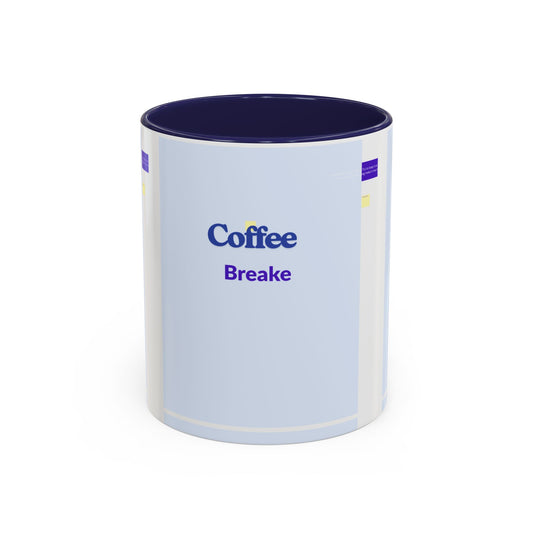 Coffee Break Accent Mug — 11/15oz Ceramic Coffee Mug