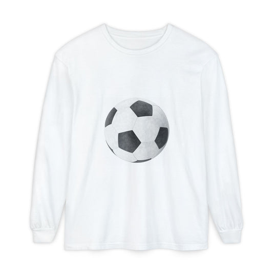 Soccer Long Sleeve Tee, White